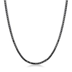 Black Tennis Necklace 2.5 mm